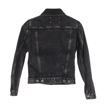 メゾンマルジェラ1 10 バックステッチ トラッカー ペイント加工 デニムジャケット グレー系 アウター MAISON MARGIELA 1 10