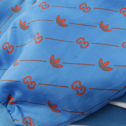 グッチ GUCCI × adidas フード付き その他ジャケット ブルー系 オレンジ系 マルチカラー アウター GUCCI