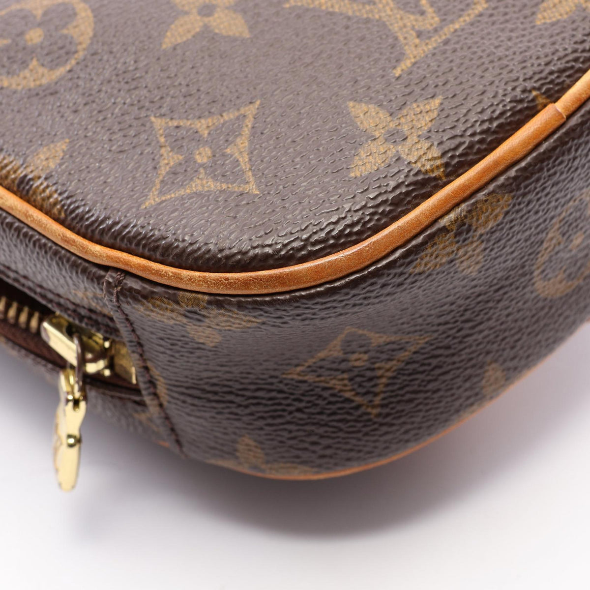 ルイ・ヴィトン ポシェットガンジュ モノグラム ウエストバッグ ボディバッグ ブラウン系 バッグ LOUIS VUITTON