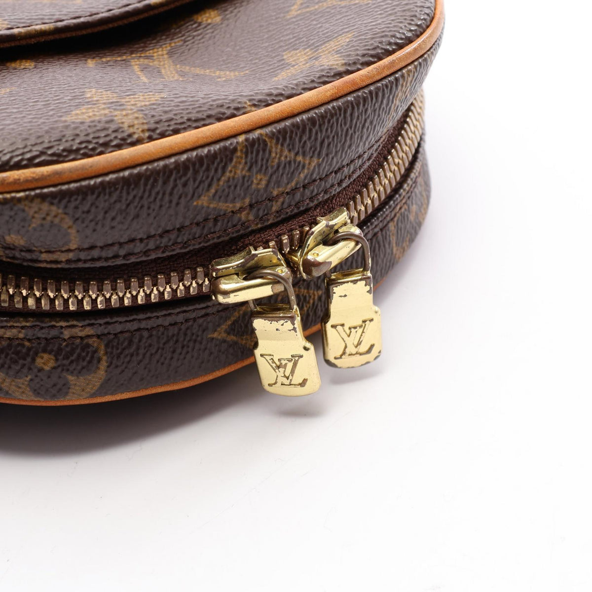 ルイ・ヴィトン ポシェットガンジュ モノグラム ウエストバッグ ボディバッグ ブラウン系 バッグ LOUIS VUITTON
