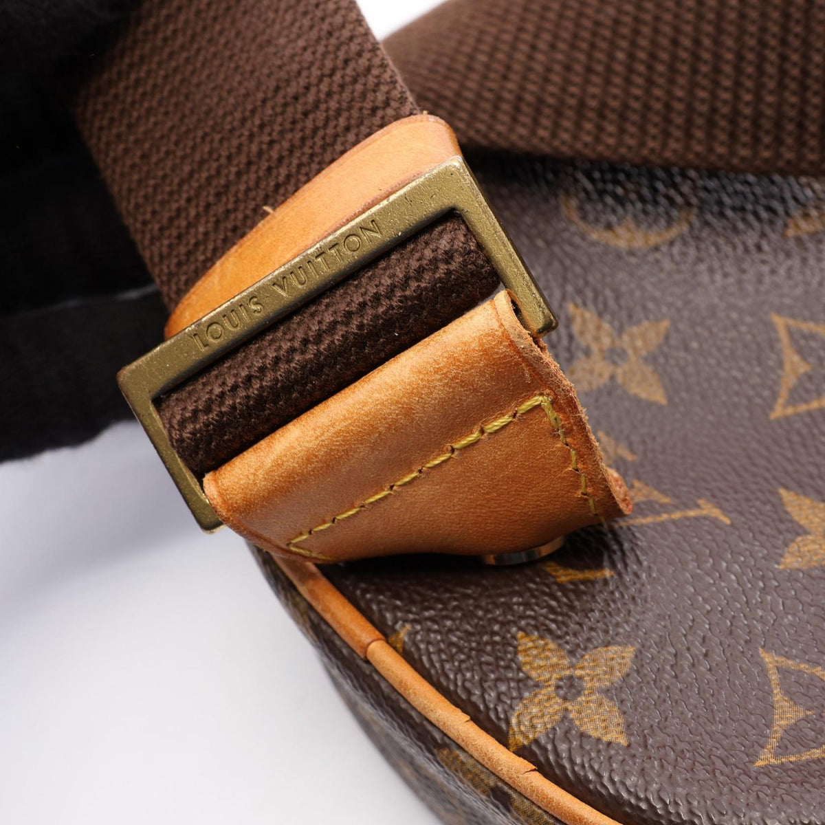 ルイ・ヴィトン ポシェットガンジュ モノグラム ウエストバッグ ボディバッグ ブラウン系 バッグ LOUIS VUITTON