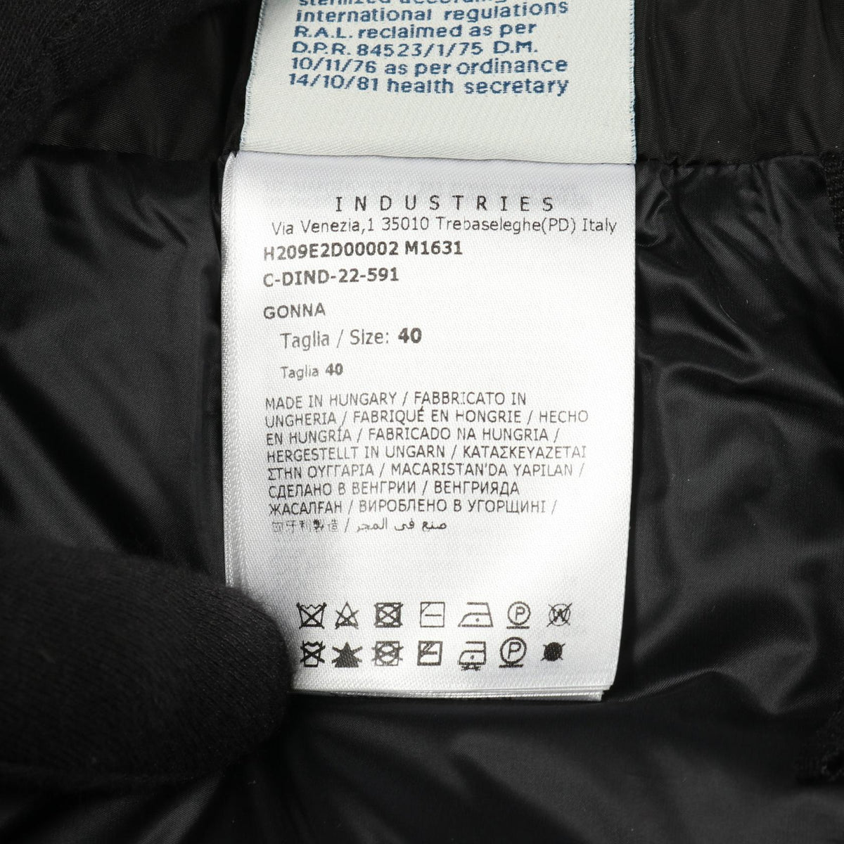 モンクレール GENIUS 1 JW ANDERSON スカート グリーン系 ブラック系