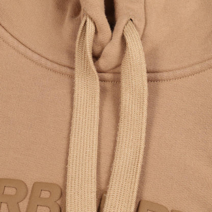 バーバリー LOGO PRINT COTTON HOODIE パーカー ベージュ系