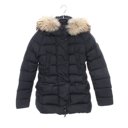 CLIO ダウンジャケット ナイロン ブラック フード付き モンクレール アウター MONCLER