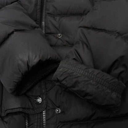 CLIO ダウンジャケット ナイロン ブラック フード付き モンクレール アウター MONCLER