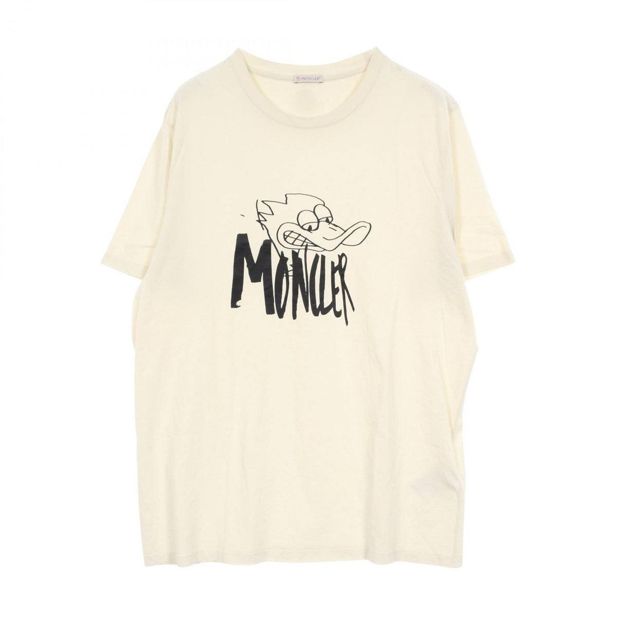 モンクレール ロゴプリント 半袖Tシャツ ベージュ系 トップス MONCLER