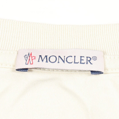モンクレール ロゴプリント 半袖Tシャツ ベージュ系 トップス MONCLER