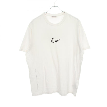 モンクレール MONCLER GENIUS 7 FRAGMENT HIROSHI FUJIWARA 刺繍 半袖Tシャツ ホワイト系 トップス MONCLER