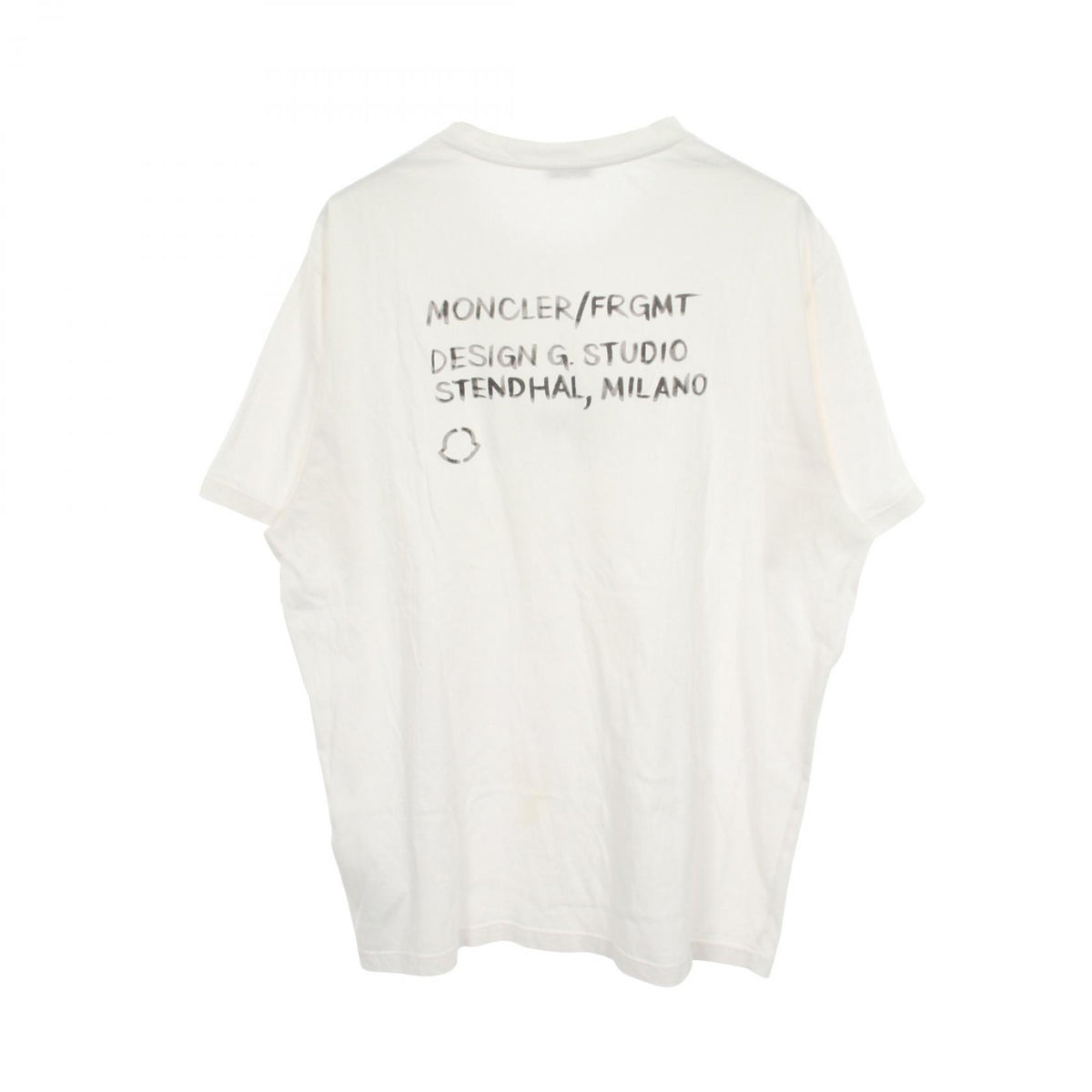モンクレール MONCLER GENIUS 7 FRAGMENT HIROSHI FUJIWARA 刺繍 半袖Tシャツ ホワイト系 トップス MONCLER