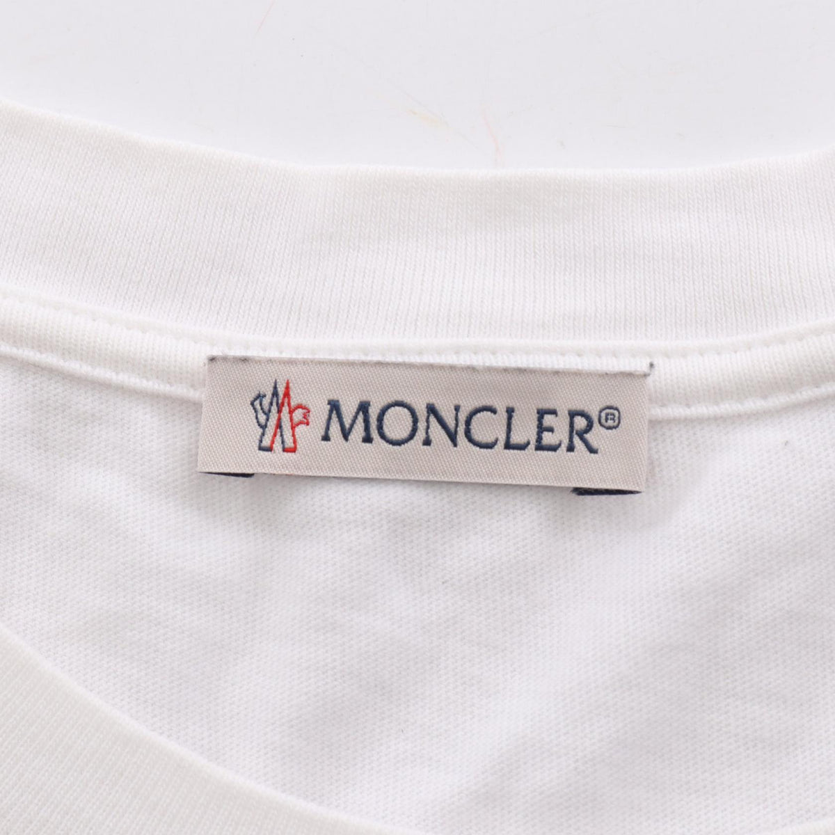 モンクレール MONCLER GENIUS 7 FRAGMENT HIROSHI FUJIWARA 刺繍 半袖Tシャツ ホワイト系 トップス MONCLER
