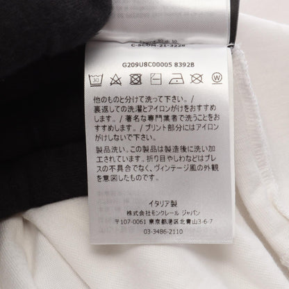 モンクレール MONCLER GENIUS 7 FRAGMENT HIROSHI FUJIWARA 刺繍 半袖Tシャツ ホワイト系 トップス MONCLER