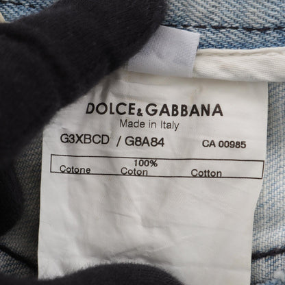 ドルチェアンドガッバーナ ダメージ加工 デニムパンツ ブルー系 ボトムス DOLCE & GABBANA
