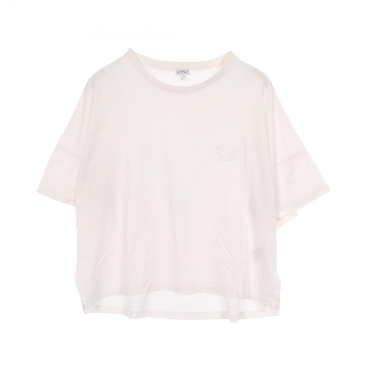 ロエベ アナグラム刺繍 半袖Tシャツ ホワイト系 トップス LOEWE
