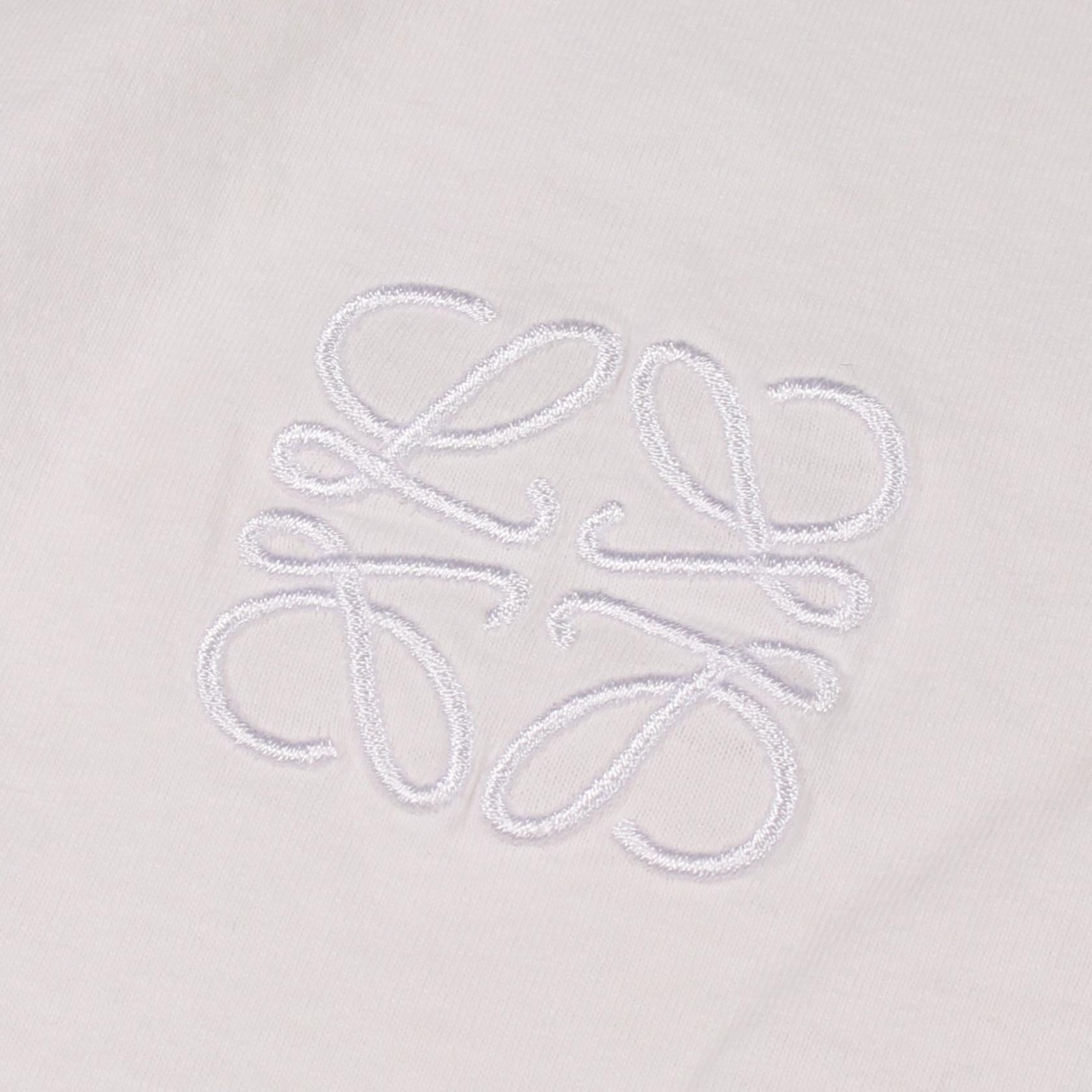 ロエベ アナグラム刺繍 半袖Tシャツ ホワイト系 – RECLO