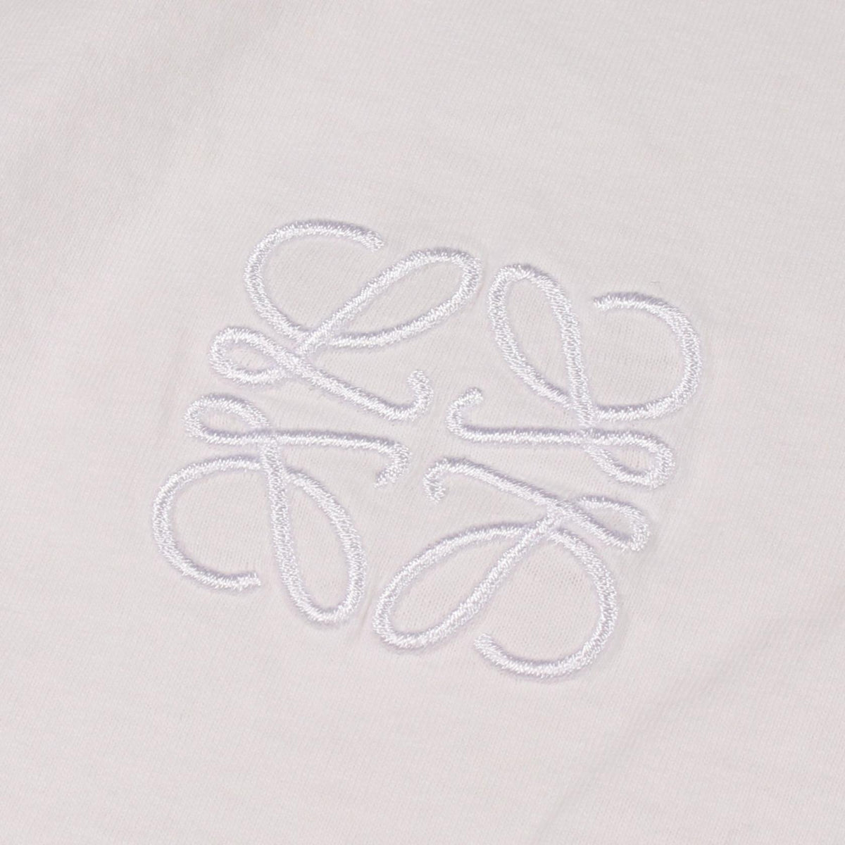 ロエベ アナグラム刺繍 半袖Tシャツ ホワイト系 トップス LOEWE