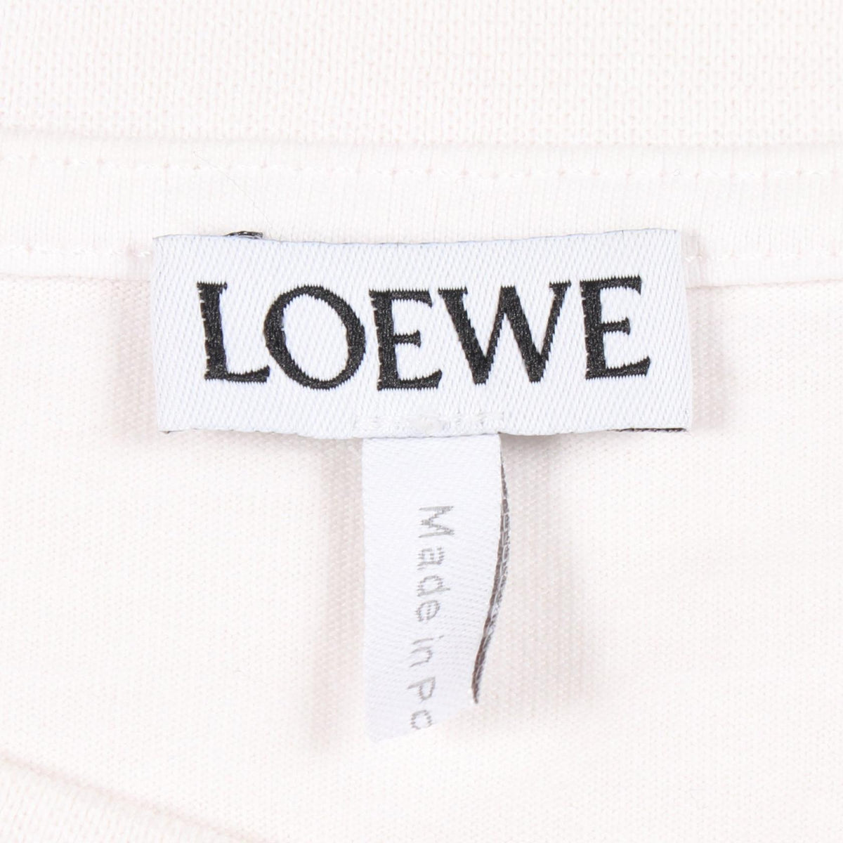 ロエベ アナグラム刺繍 半袖Tシャツ ホワイト系 トップス LOEWE