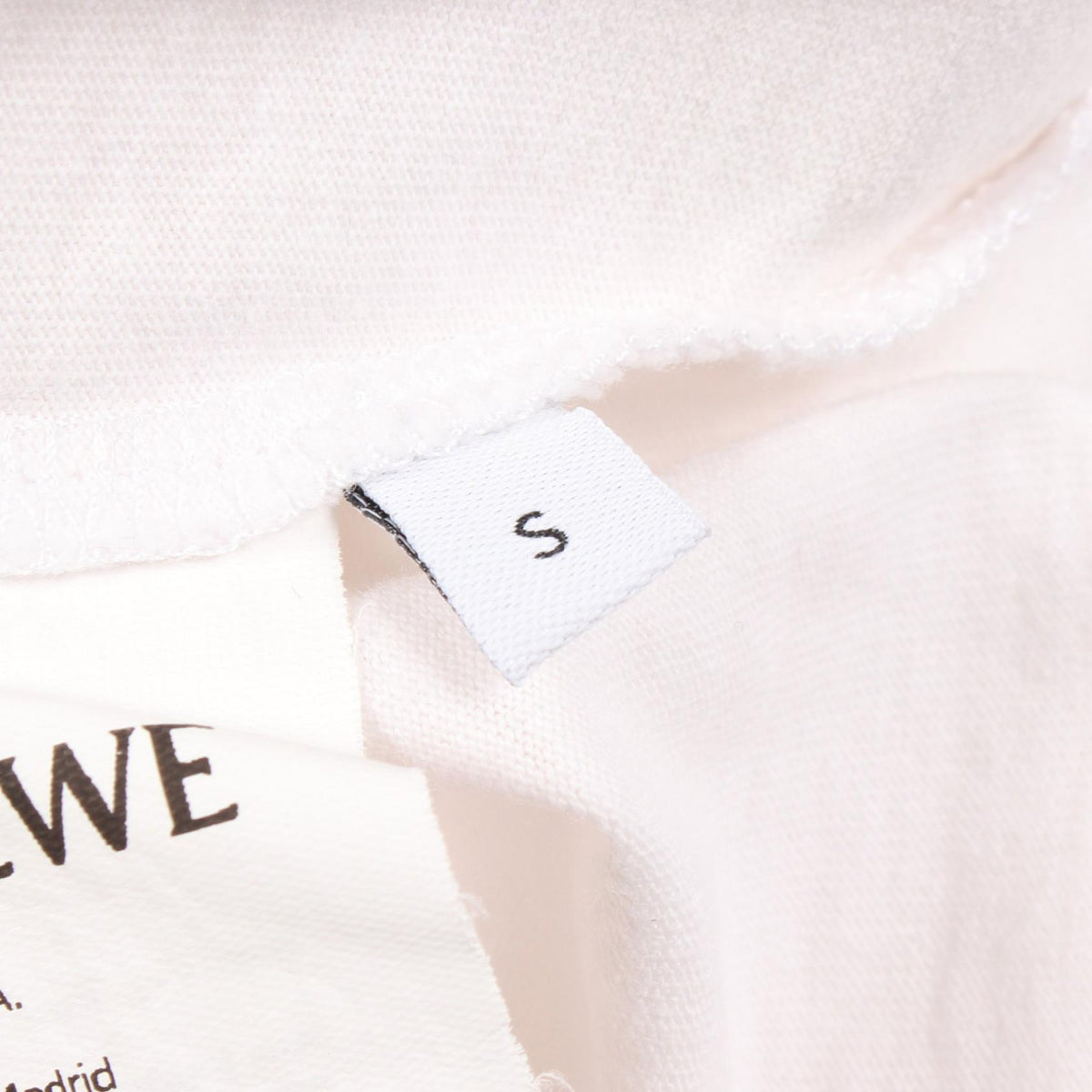 ロエベ アナグラム刺繍 半袖Tシャツ ホワイト系 トップス LOEWE