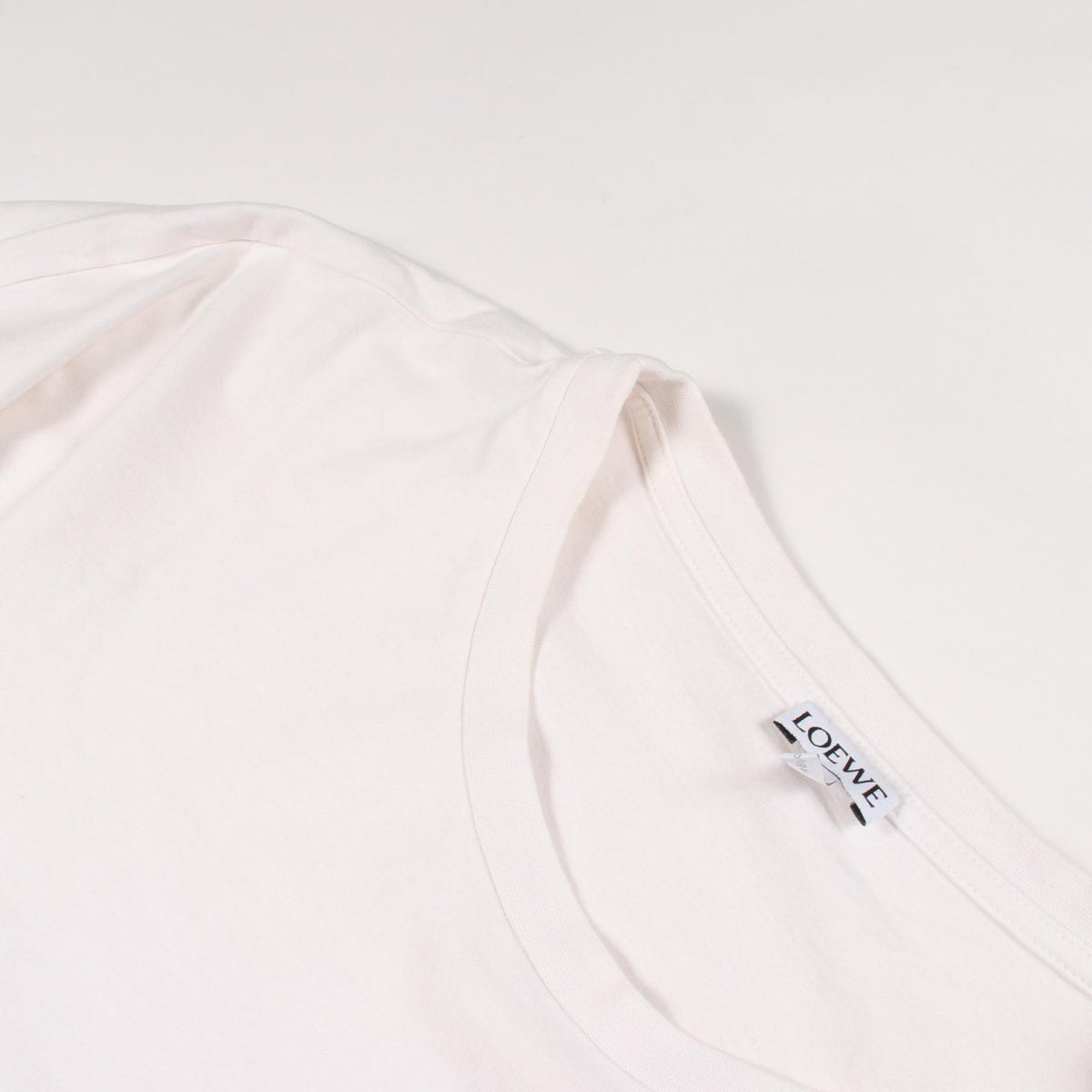 ロエベ アナグラム刺繍 半袖Tシャツ ホワイト系 トップス LOEWE