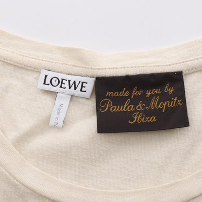 ロエベ ロゴパッチ 半袖Tシャツ ベージュ系 トップス LOEWE
