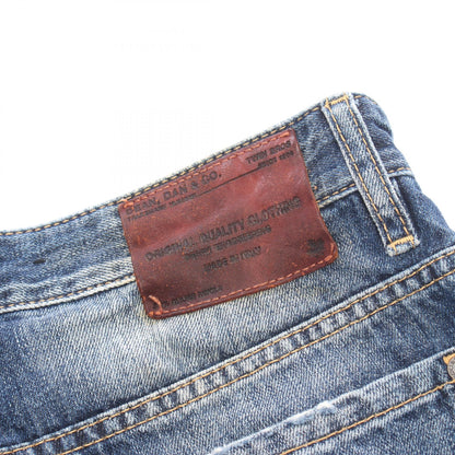 ディースクエアード ダメージ加工 ロールアップ クロップド デニムパンツ ブルー系 ボトムス DSQUARED2