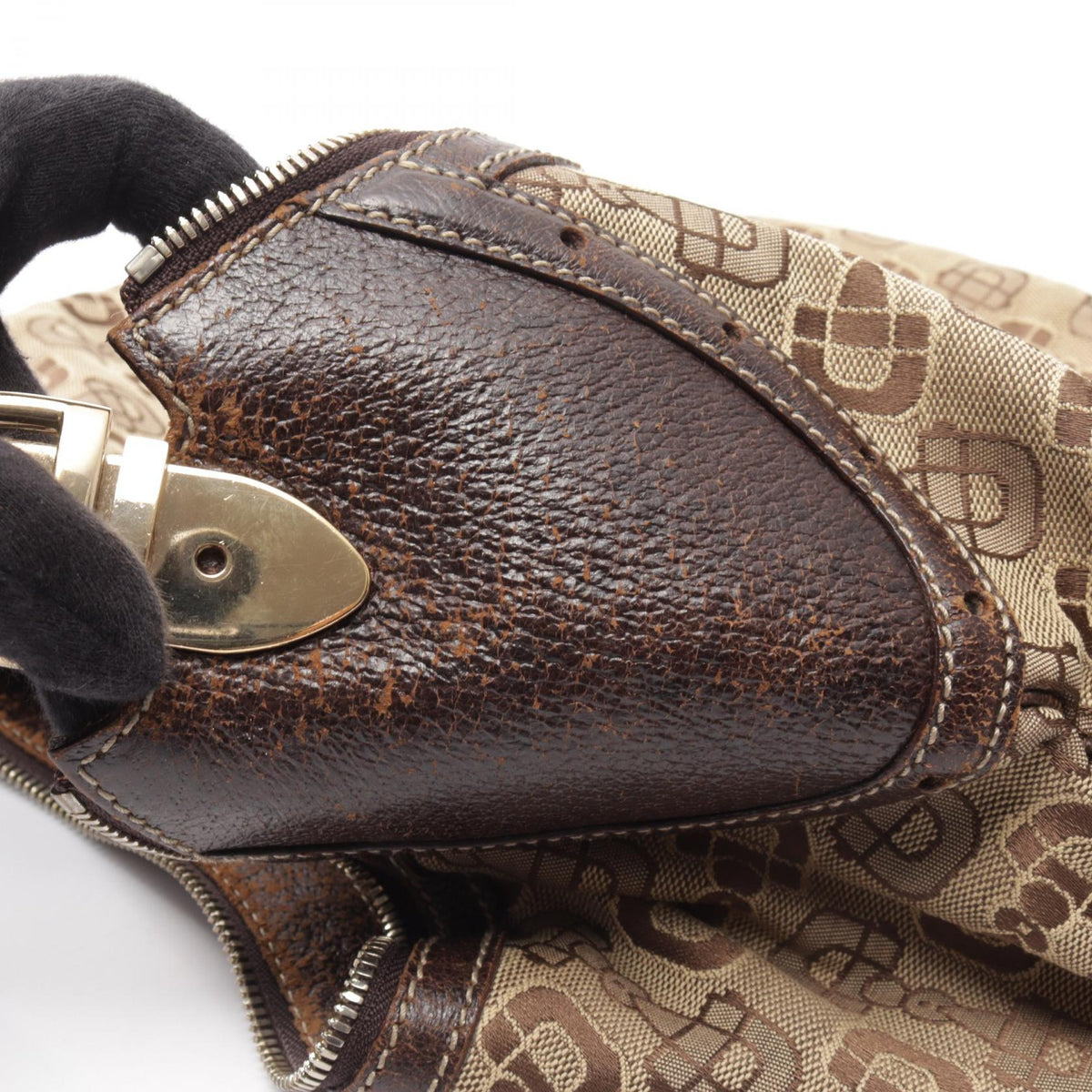 グッチ ホースビット ショルダーバッグ ベージュ系 ブラウン系 バッグ GUCCI