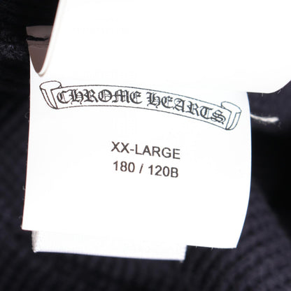 クロムハーツ Y NOT クロスパッチ ヘンリーネック サーマル 長袖Tシャツ ネイビー系 トップス CHROME HEARTS