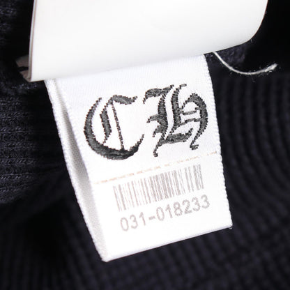 クロムハーツ Y NOT クロスパッチ ヘンリーネック サーマル 長袖Tシャツ ネイビー系 トップス CHROME HEARTS