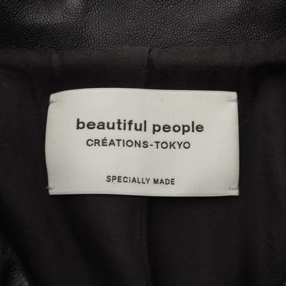 ビューティフルピープル ライダースジャケット ブラック系 アウター BEAUTIFUL PEOPLE