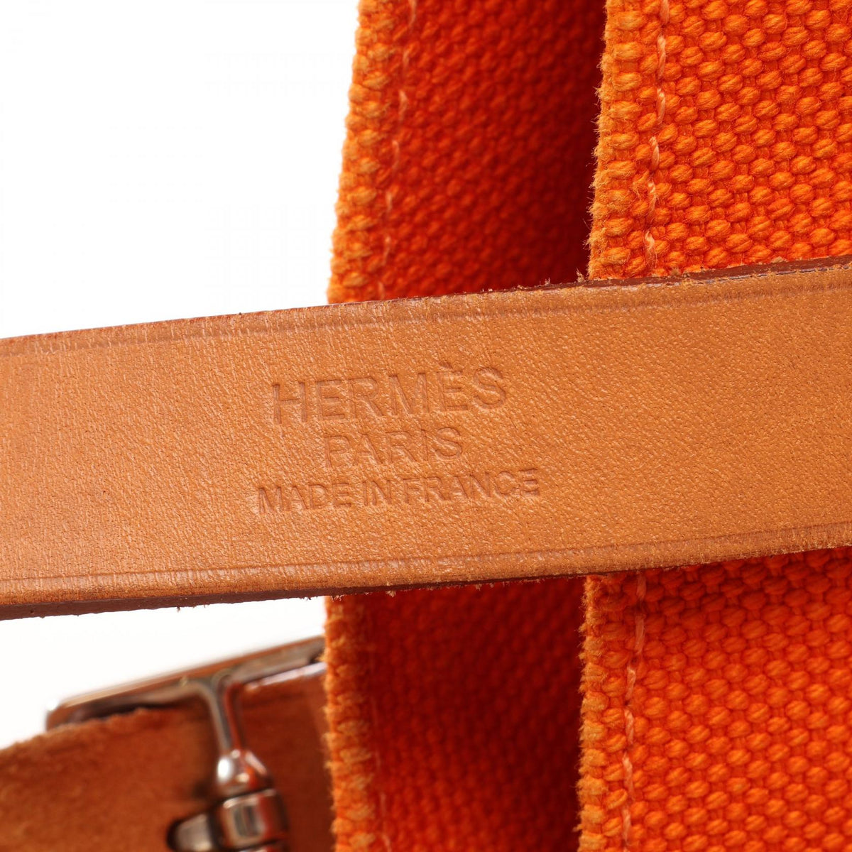 エルメス エトリヴィエール エラン トートバッグ オレンジ系 ベージュ系 トワルゴエラン バッグ HERMES
