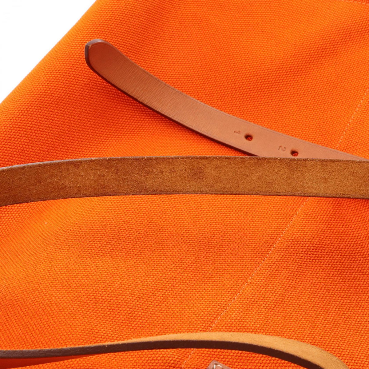 エルメス エトリヴィエール エラン トートバッグ オレンジ系 ベージュ系 トワルゴエラン バッグ HERMES