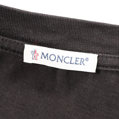 モンクレール ロゴ クルーネック 半袖Tシャツ ブラック系 トップス MONCLER