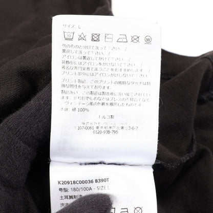 モンクレール ロゴ クルーネック 半袖Tシャツ ブラック系 トップス MONCLER