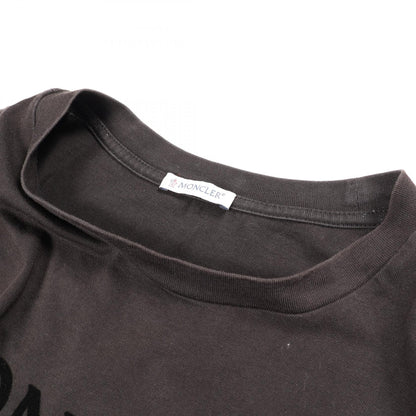 モンクレール ロゴ クルーネック 半袖Tシャツ ブラック系 トップス MONCLER