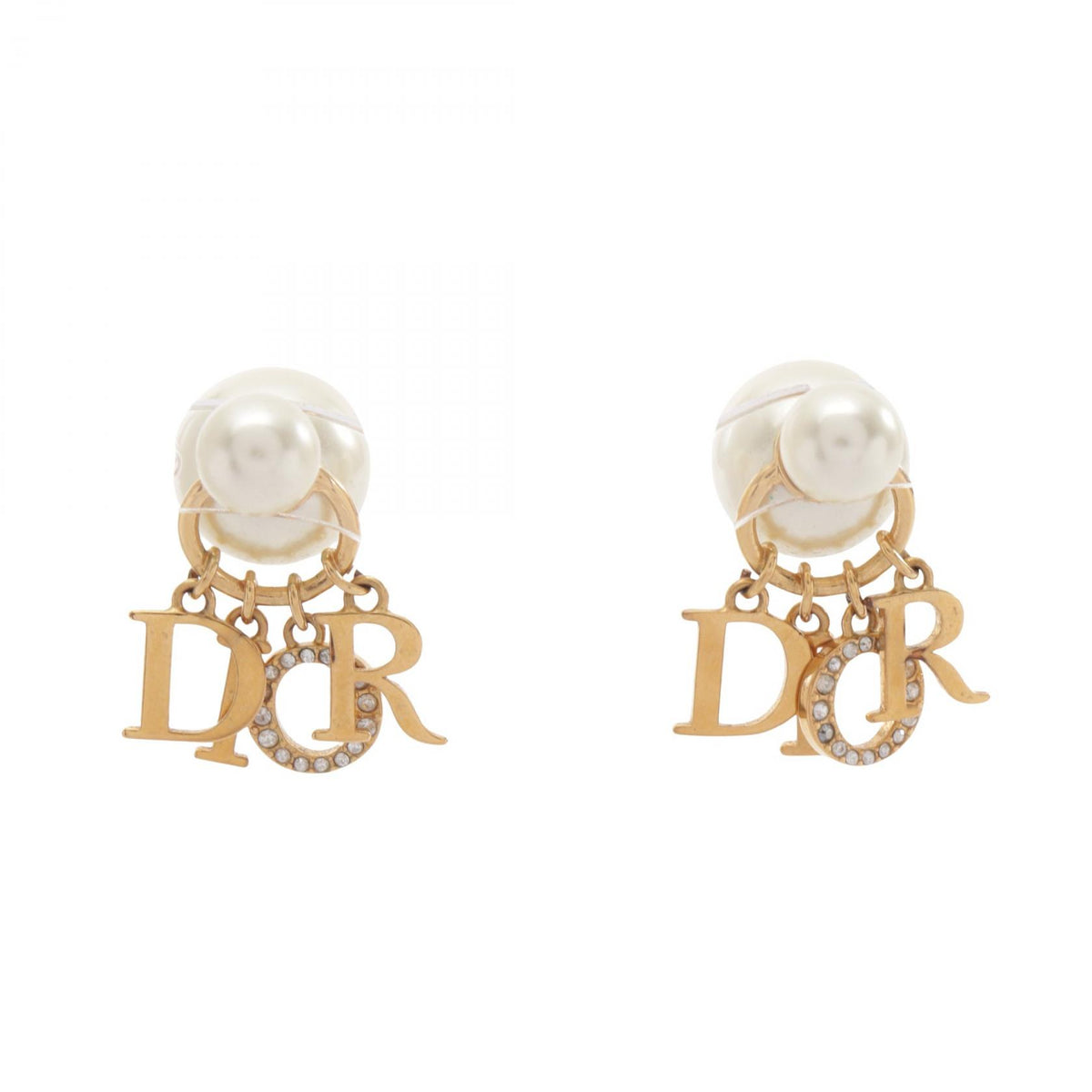 ディオール Dior Tribales トライバル ピアス ホワイト系 クリア系 アクセサリー DIOR