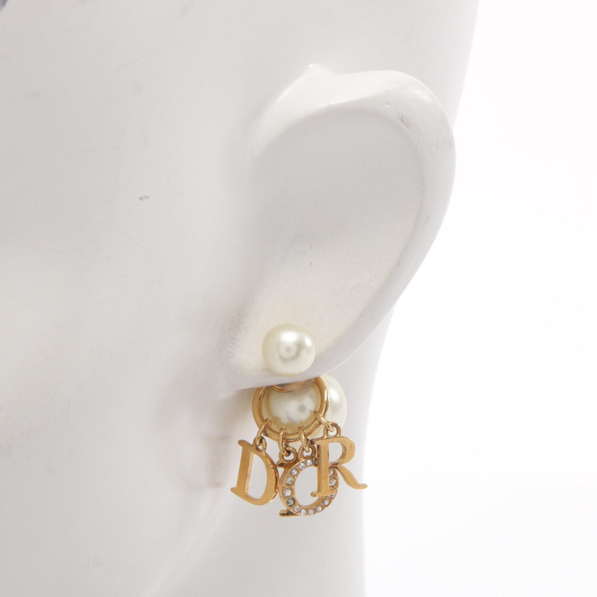 ディオール Dior Tribales トライバル ピアス ホワイト系 クリア系 アクセサリー DIOR
