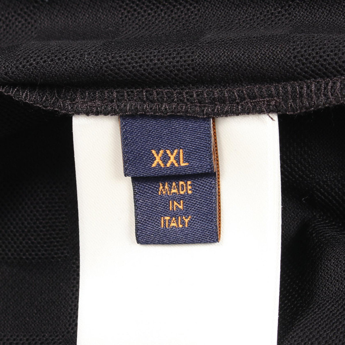 ルイ・ヴィトン ダミエ ロゴ刺繍 半袖Tシャツ ブラック系 トップス LOUIS VUITTON