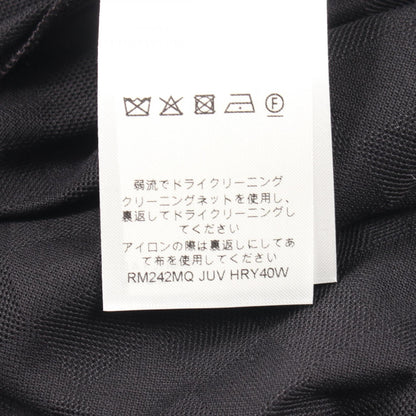 ルイ・ヴィトン ダミエ ロゴ刺繍 半袖Tシャツ ブラック系 トップス LOUIS VUITTON
