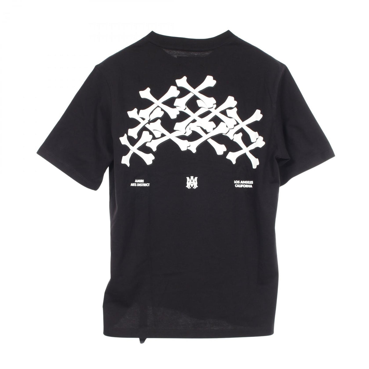 アミリ BONES STACKED 半袖Tシャツ ブラック系 トップス AMIRI