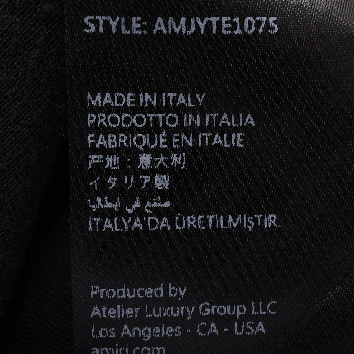 アミリ BONES STACKED 半袖Tシャツ ブラック系 トップス AMIRI