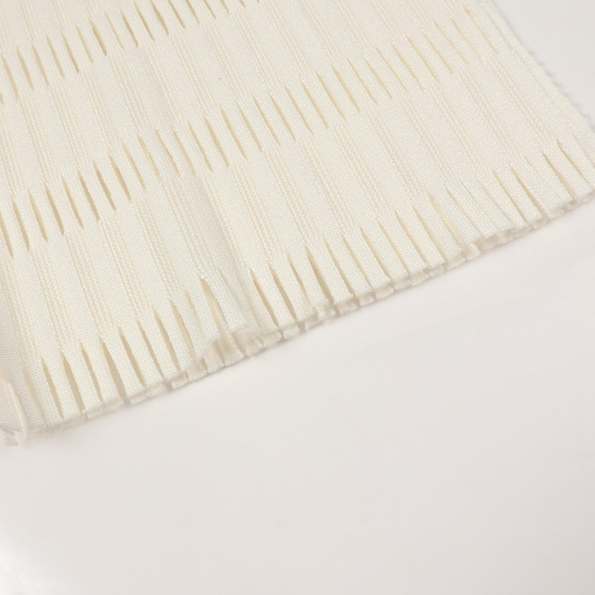 プリーツプリーズ リブ フリンジ レギンス パンツ ホワイト系 ボトムス PLEATS PLEASE