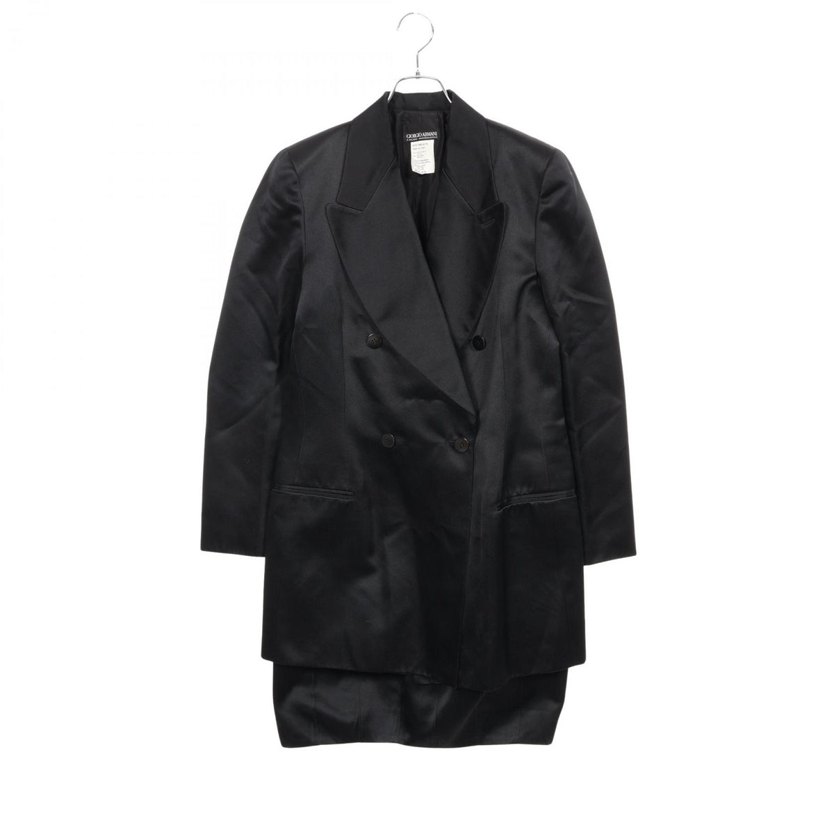 ジョルジオアルマーニ ダブルブレスト セットアップ ブラック系 スーツ GIORGIO ARMANI