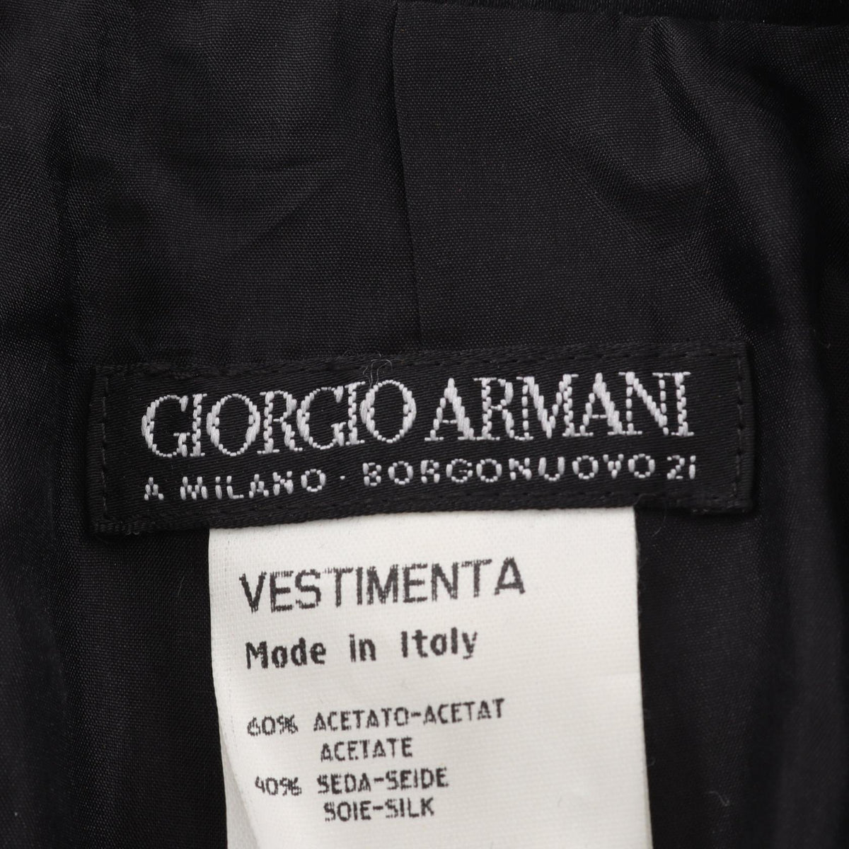 ジョルジオアルマーニ ダブルブレスト セットアップ ブラック系 スーツ GIORGIO ARMANI