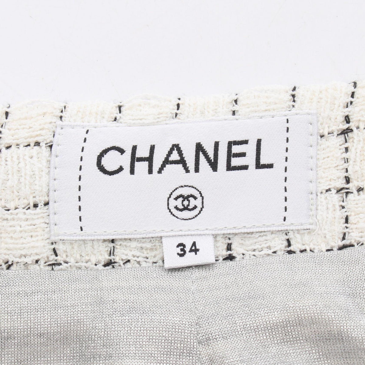 シャネル ツイード スカート ホワイト系 ブラック系 ボトムス CHANEL