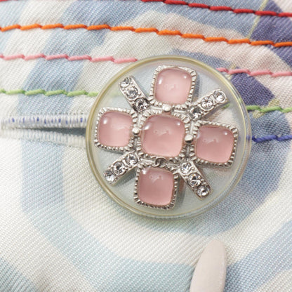 シャネル ココマーク プリーツ スカート ホワイト系 マルチカラー ボトムス CHANEL