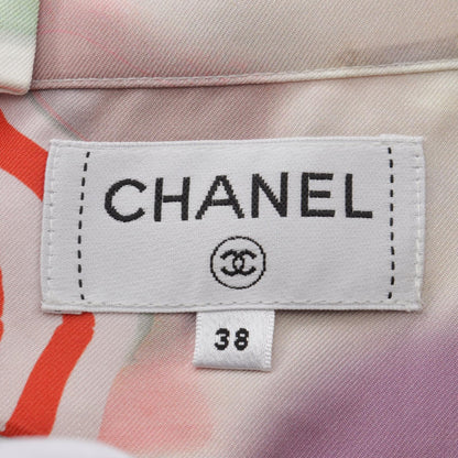 シャネル ココマーク プリーツ スカート ホワイト系 マルチカラー ボトムス CHANEL