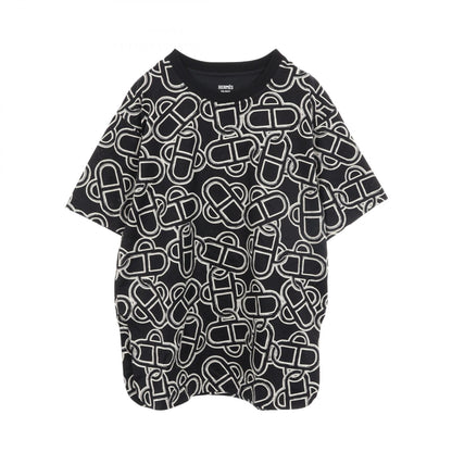 エルメス マキシ マイヨン エケストル 半袖Tシャツ ブラック系 ホワイト系 トップス HERMES