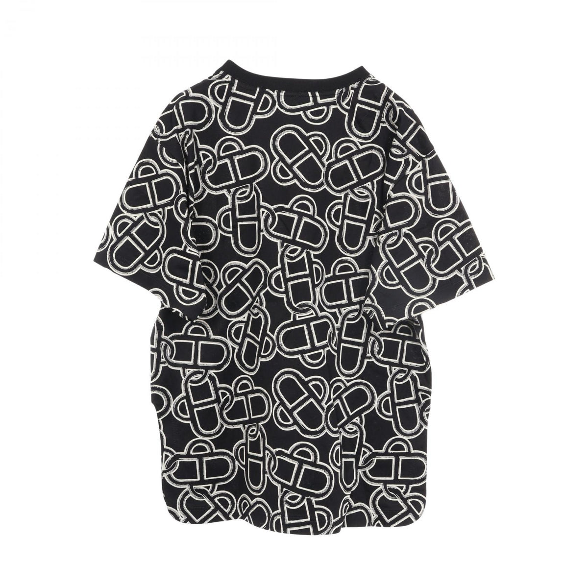 エルメス マキシ マイヨン エケストル 半袖Tシャツ ブラック系 ホワイト系 トップス HERMES