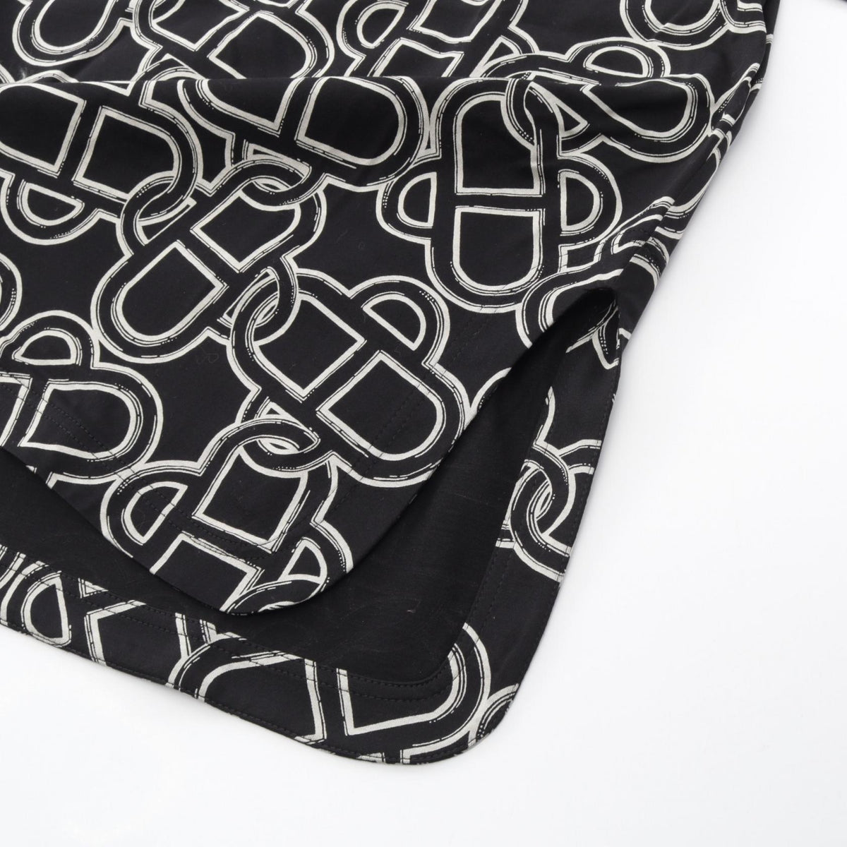 エルメス マキシ マイヨン エケストル 半袖Tシャツ ブラック系 ホワイト系 トップス HERMES