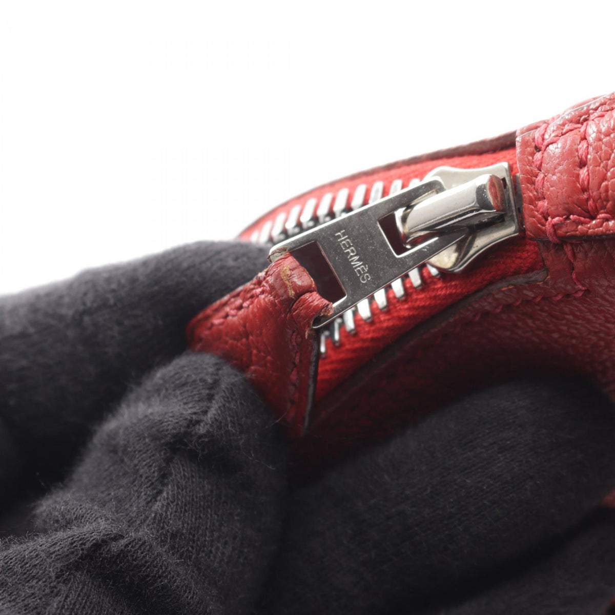 エルメス ボリード27 ルージュガランス 2WAY ハンドバッグ レッド系 シェーブル バッグ HERMES
