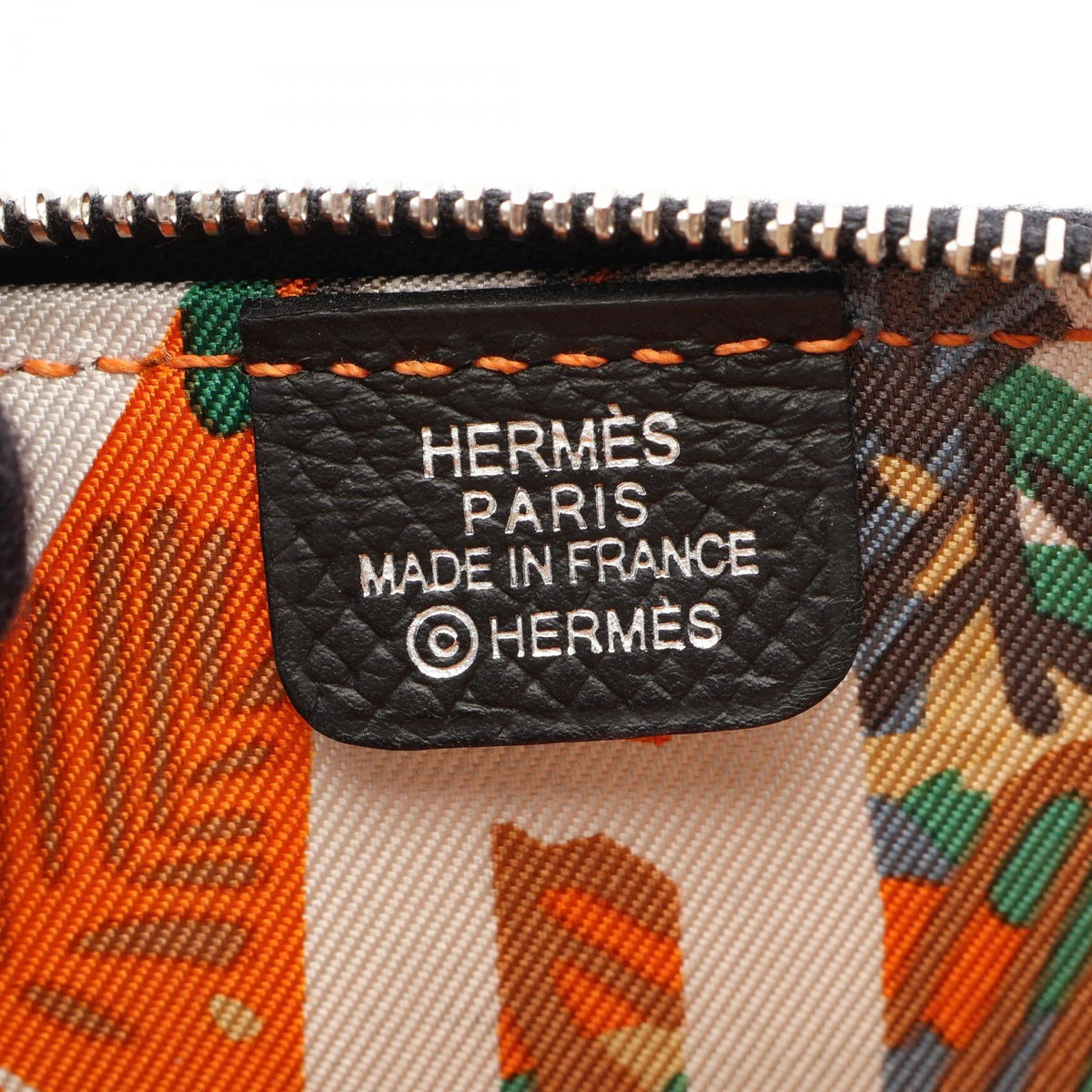 エルメス アザップ コンパクトミニ シルクイン コインケース ブラック系 ヴォーエプソン 財布・小物 HERMES